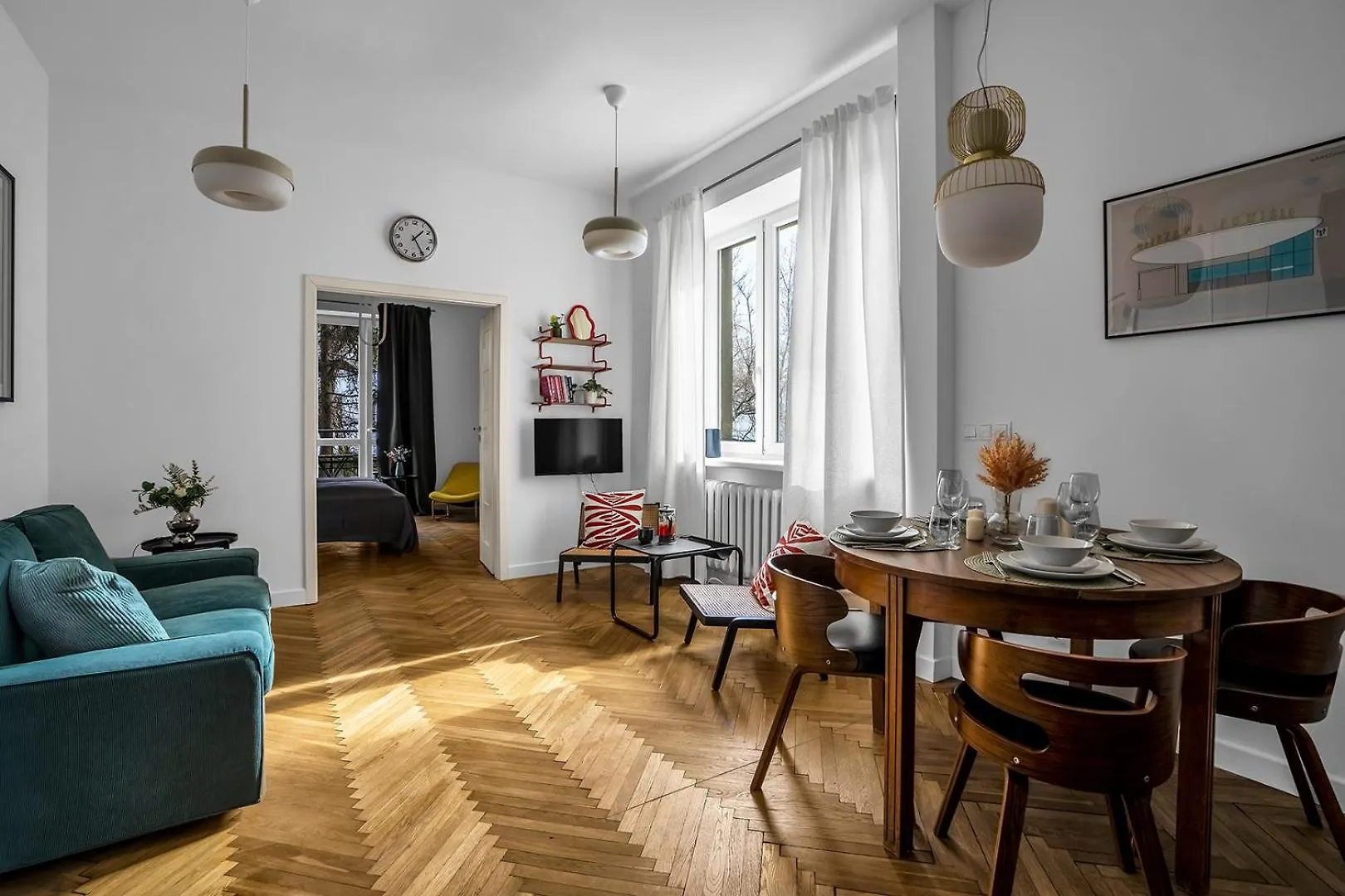 Apartment Warsaw Suite Near River - 58M2, Metro, Balcony